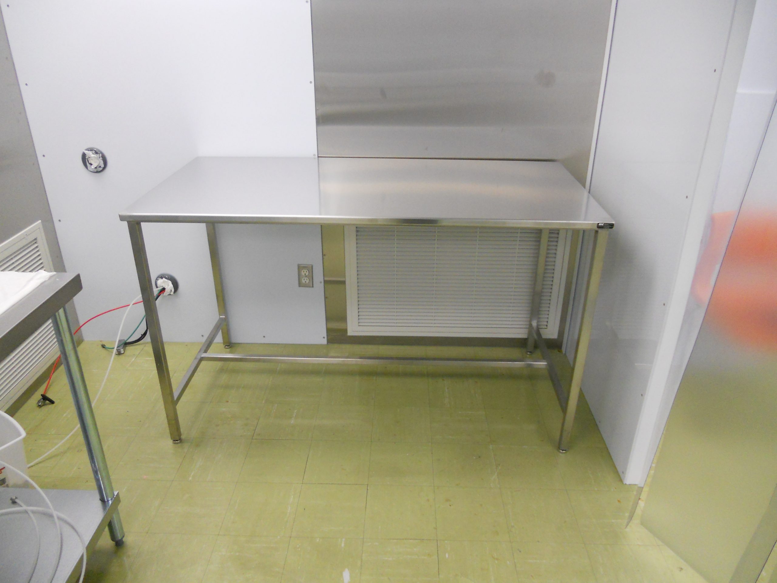 Stainless steel table