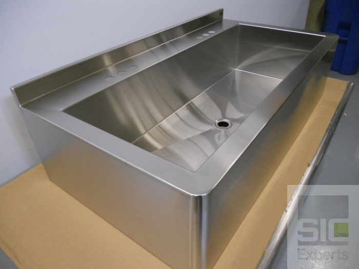 Wall mounted stainless steel sink SIC33195