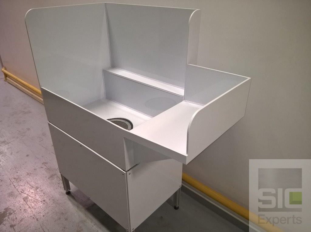 White PVC plastic industrial sink SIC33768 White PVC plastic industrial sink SIC33768