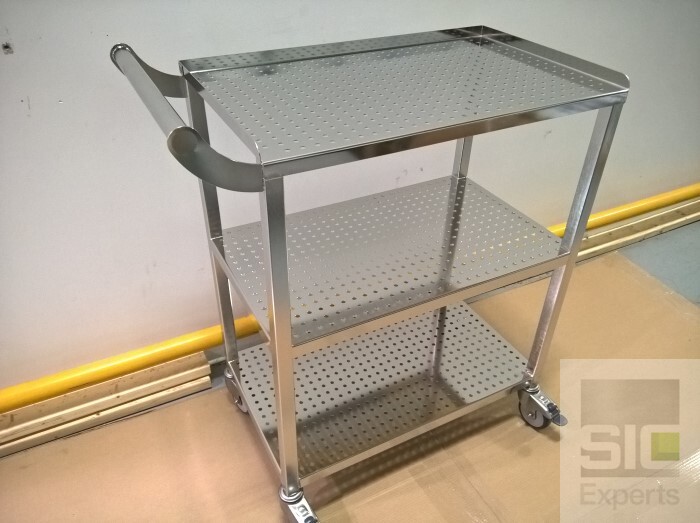 Stainless steel laboratory cart SIC33817