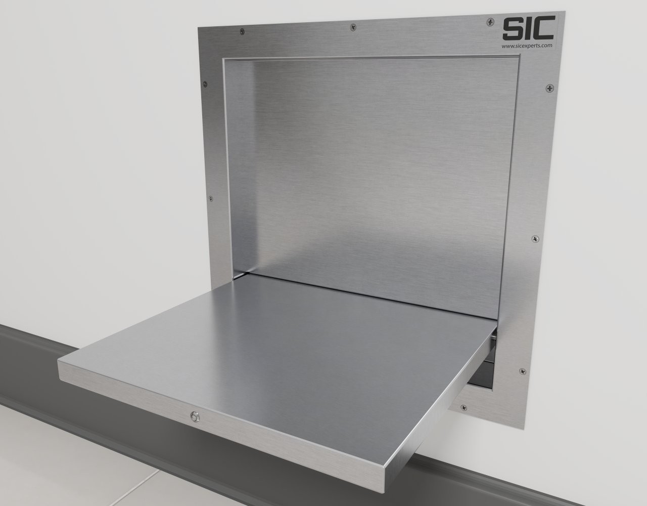 Recessed fold down seat SIC31642