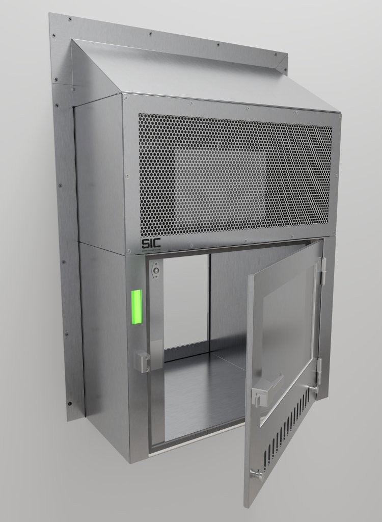 Ventilated pass through with fan filter unit SIC38491