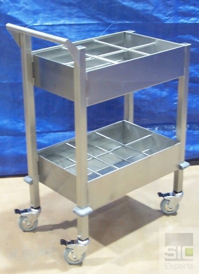 Stainless steel chemical transport cart SIC04326