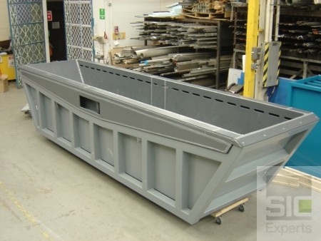 Steel tank with plastic liner SIC14370A