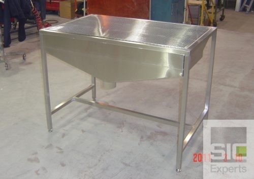 Downdraft table stainless steel SIC26952