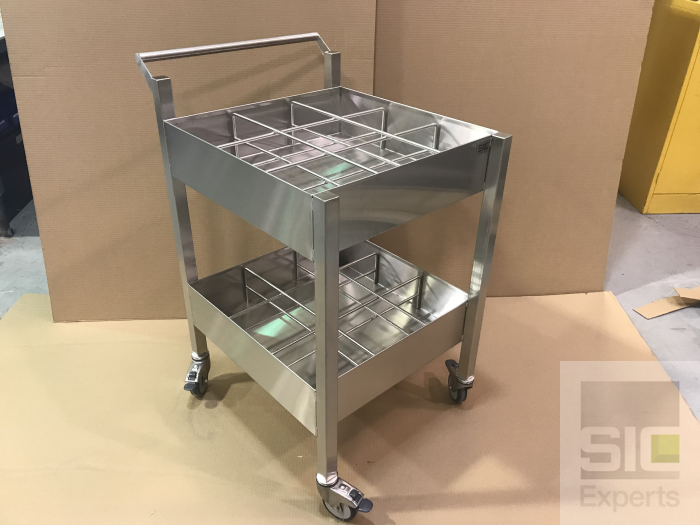 Stainless steel chemical transport cart SIC34635
