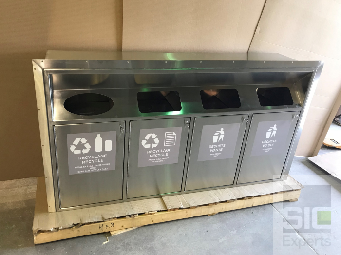 Stainless steel recycling station SIC35975